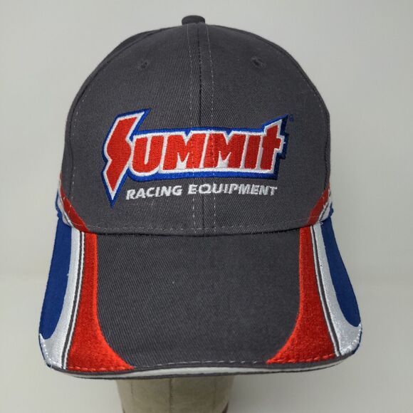 Main Gate Summit Racing Equipment Strapback Hat Gray OSFM Embroidered Logo - Picture 3 of 12